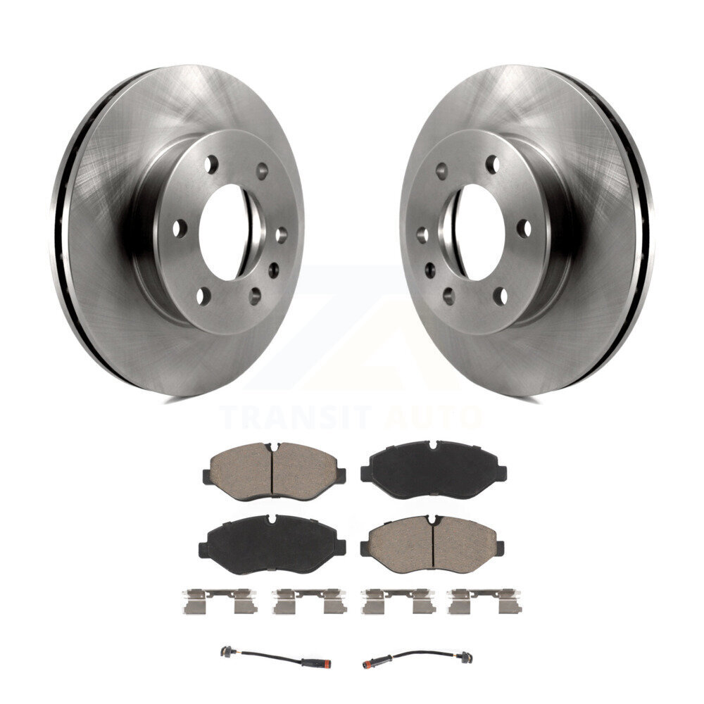 Front Disc Brake Rotor Ceramic Pad Kit For Sprinter 2500 Mercedes-Benz Dodge Freightliner K8C-100178