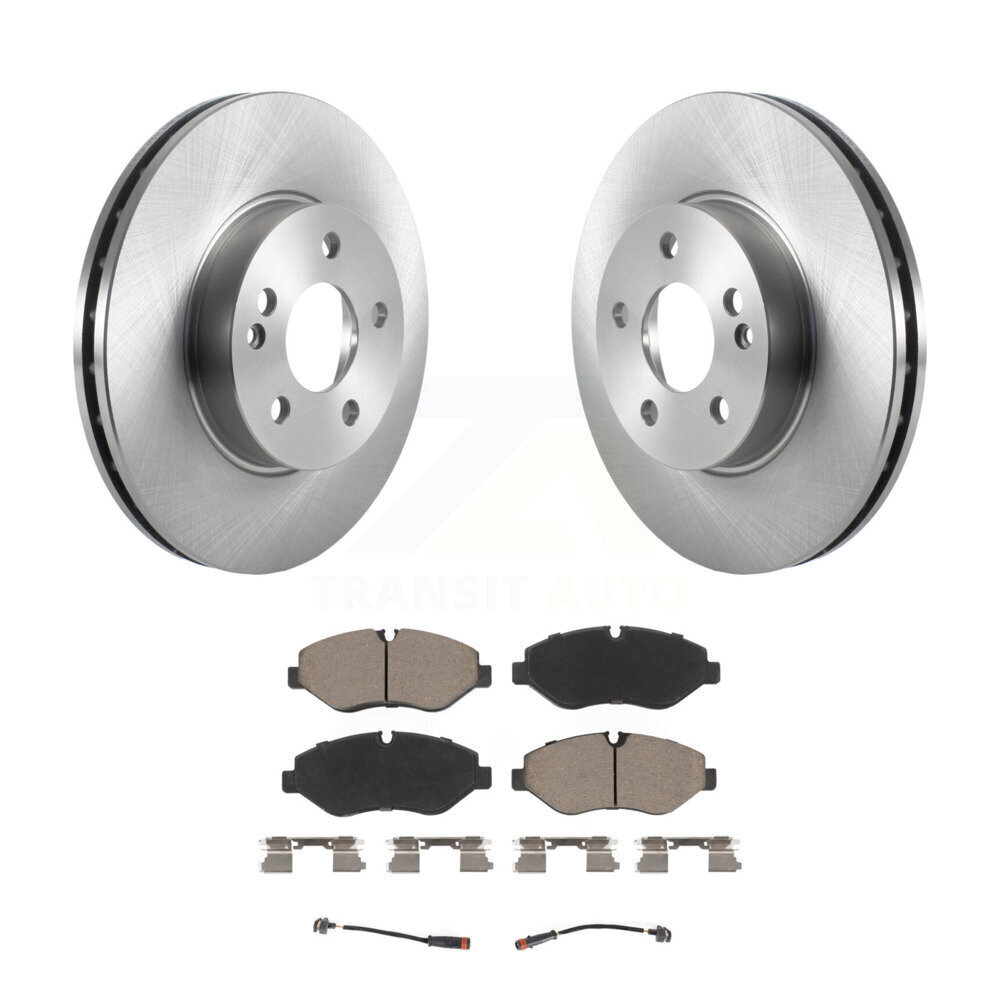 Front Disc Brake Rotors And Ceramic Pads Kit For 2016-2020 Mercedes-Benz Metris K8C-100179