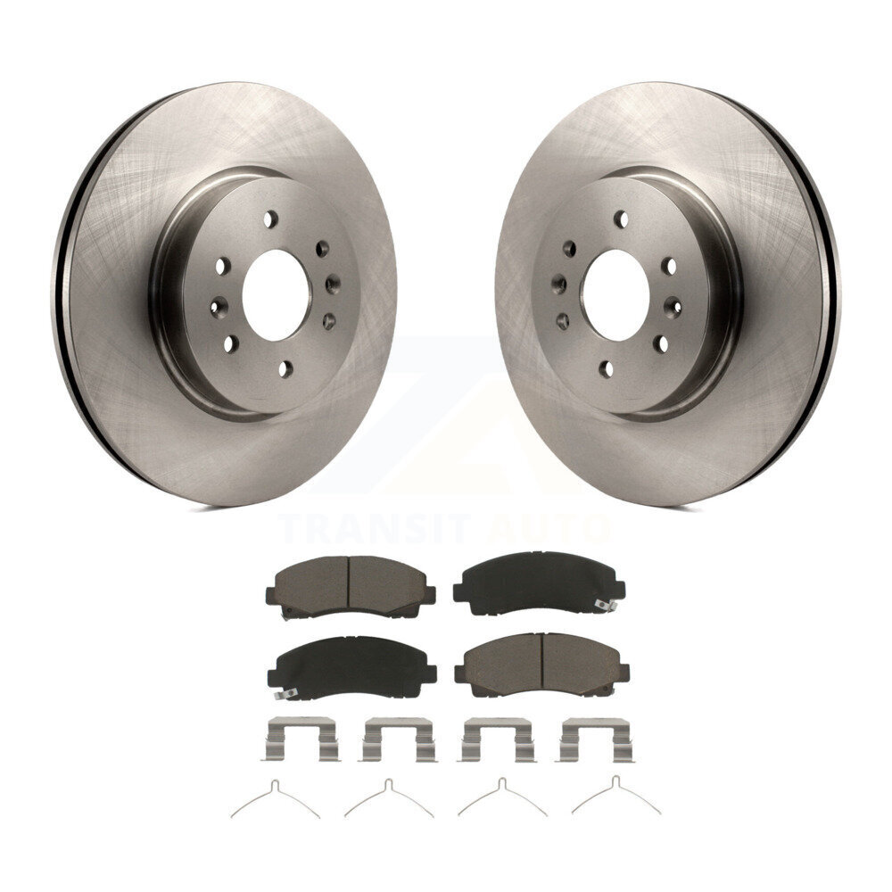 Front Disc Brake Rotors And Ceramic Pads Kit For 2009-2014 Acura TL K8C-100194