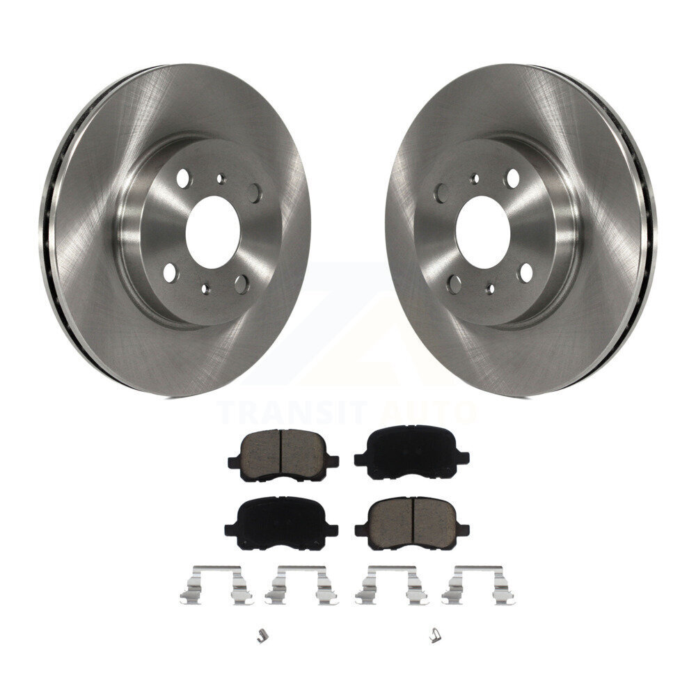 Front Disc Brake Rotors And Ceramic Pads Kit For 1998-2002 Toyota Corolla Chevrolet Prizm K8C-100220