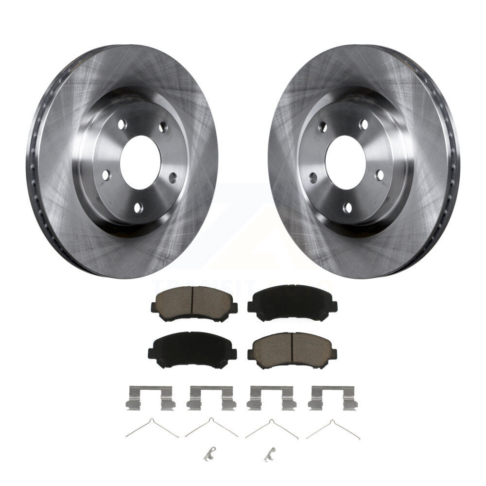 Front Disc Brake Rotors And Ceramic Pads Kit For Nissan Rogue Select K8C-100235