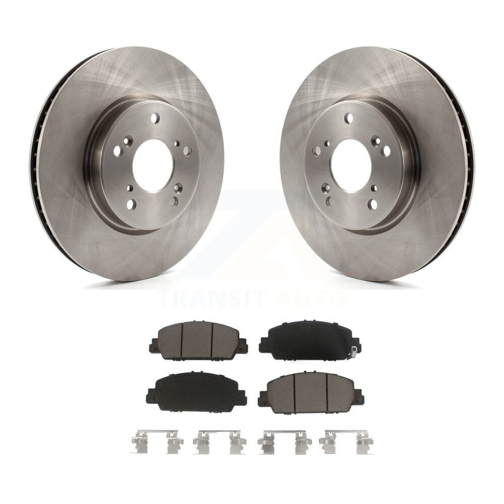 Front Disc Brake Rotors And Ceramic Pads Kit For Honda Accord K8C-100239