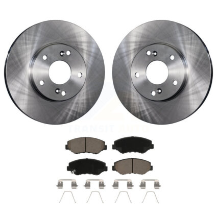 Front Disc Brake Rotors Ceramic Pad Kit For Honda Accord Civic Fit Element Acura ILX CR-Z K8C-100241