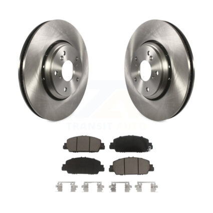 Front Brake Rotor Ceramic Pad Kit For 2017 Honda Accord Hybrid EX-L Touring K8C-100244