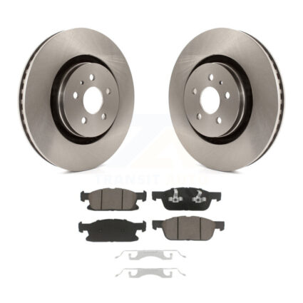 Front Disc Brake Rotors And Ceramic Pads Kit For Ford Edge Lincoln Nautilus MKX K8C-100245