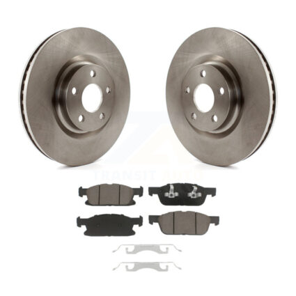 Front Disc Brake Rotors And Ceramic Pad Kit For Ford Edge With 316mm Diameter Rotor K8C-100246