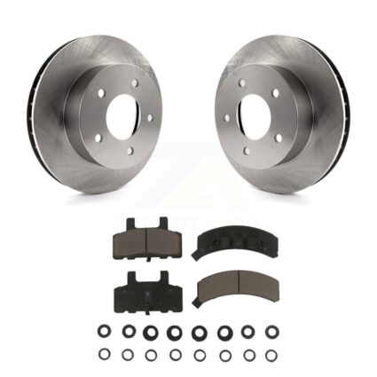 Front Disc Brake Rotors And Ceramic Pads Kit For 1990-2002 Chevrolet Astro GMC Safari AWD K8C-100248