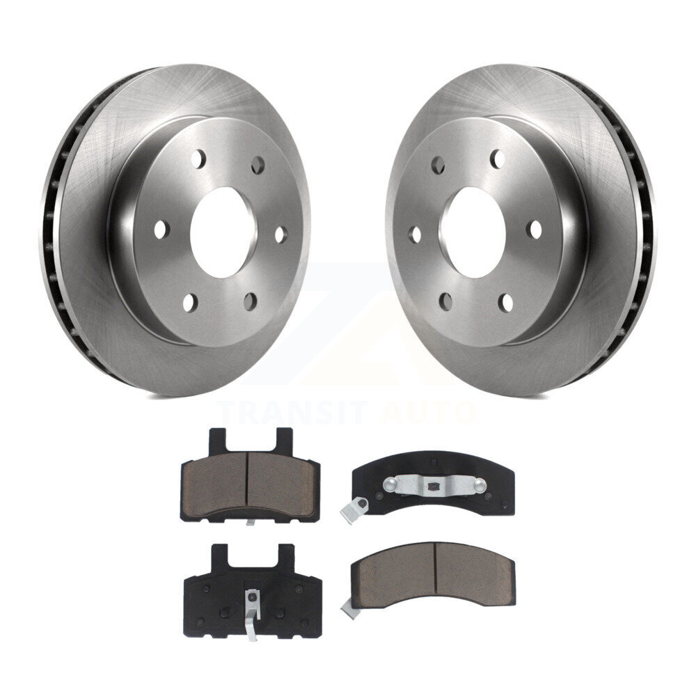 Front Disc Brake Rotor Ceramic Pad Kit For Chevrolet Tahoe GMC Yukon K2500 Suburban K1500 K8C-100250