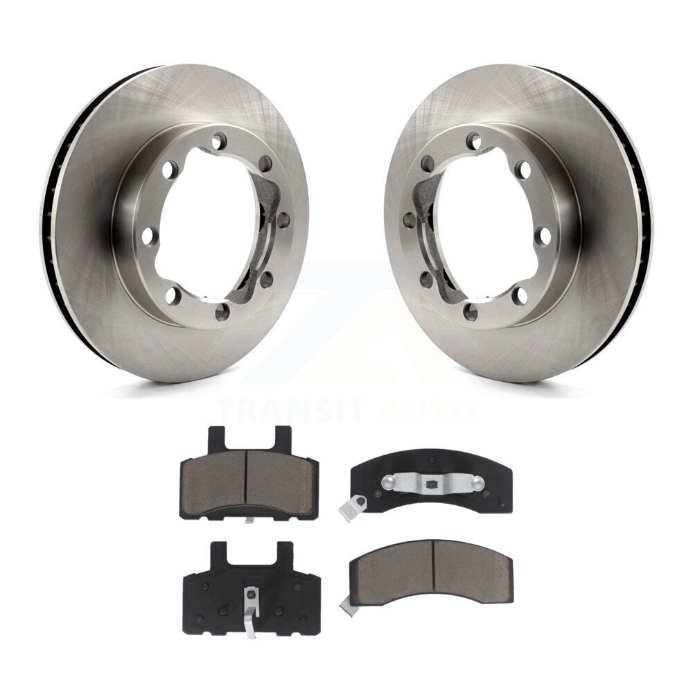 Front Disc Brake Rotor Ceramic Pad Kit For K2500 Chevrolet GMC Dodge Ram 2500 K3500 K1500 K8C-100251