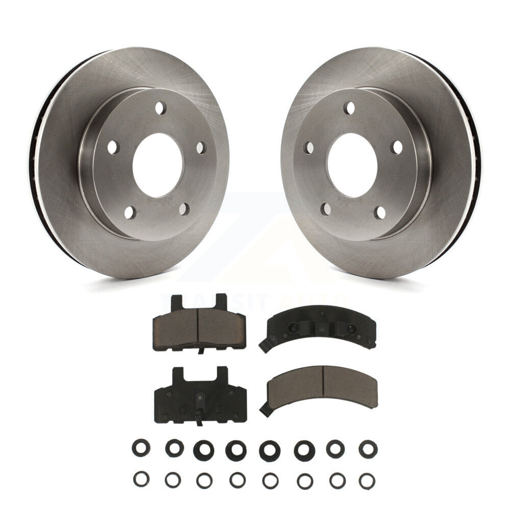 Front Disc Brake Rotors And Ceramic Pads Kit For 1994-1999 Dodge Ram 1500 4WD K8C-100253