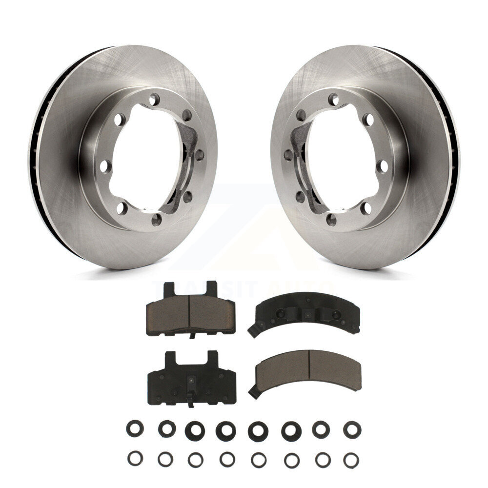 Front Disc Brake Rotors And Ceramic Pads Kit For GMC K2500 K1500 Suburban Chevrolet K8C-100254