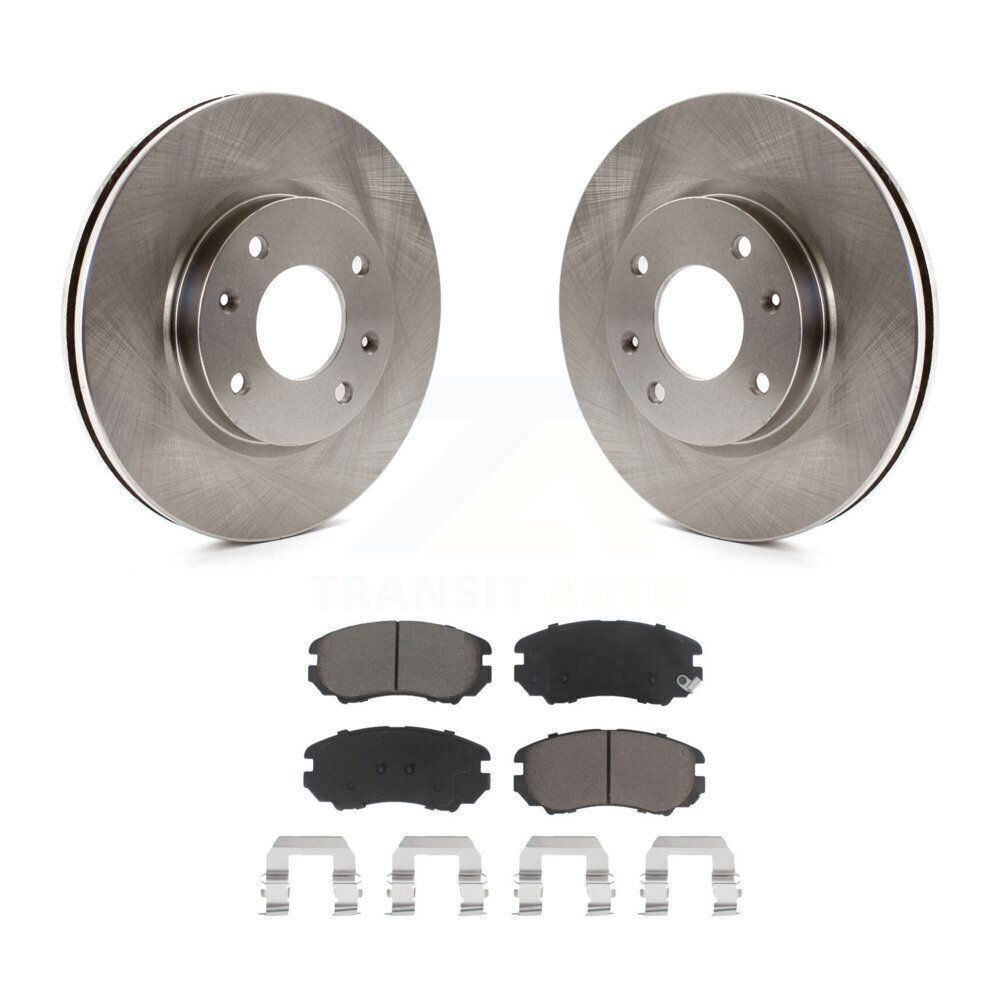 Front Disc Brake Rotors And Ceramic Pads Kit For Hyundai Sonata Kia Optima Magentis K8C-100262
