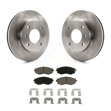 Front Disc Brake Rotor Ceramic Pad Kit For Nissan Sentra 240SX Axxess Stanza INFINITI G20 K8C-100265