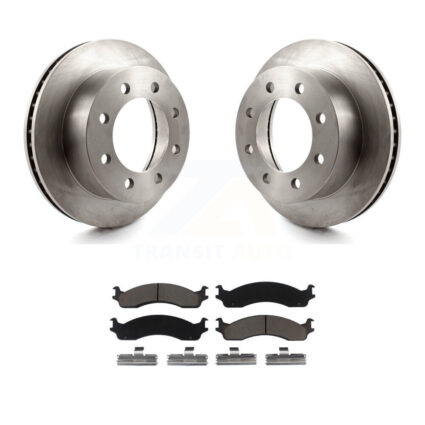 Front Disc Brake Rotors And Ceramic Pads Kit For Dodge Ram 2500 3500 Van K8C-100266