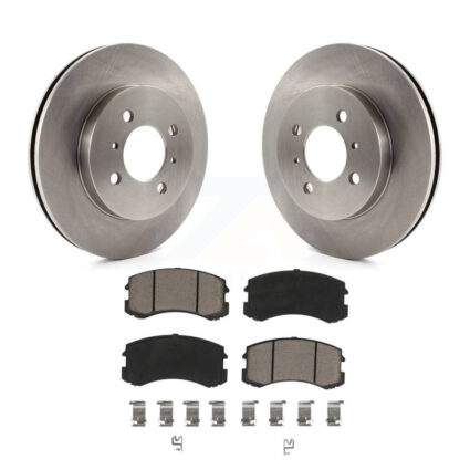 Front Disc Brake Rotors And Ceramic Pads Kit For Mitsubishi Lancer K8C-100274