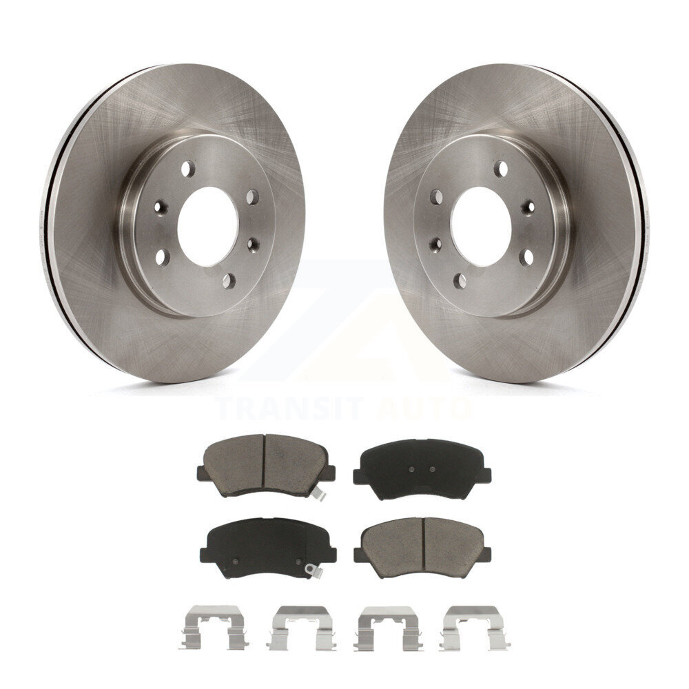 Front Disc Brake Rotors And Ceramic Pads Kit For Hyundai Accent Kia Rio K8C-100276