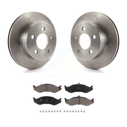 Front Disc Brake Rotors And Ceramic Pads Kit For Jeep Wrangler Cherokee Grand Wagoneer TJ K8C-100282