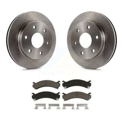 Front Disc Brake Rotors And Ceramic Pads Kit For 2006 Chevrolet Express 2500 GMC Savana K8C-100291