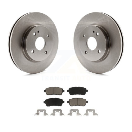 Front Disc Brake Rotors And Ceramic Pads Kit For 2011-2014 Mazda 2 K8C-100292