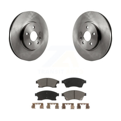 Front Disc Brake Rotors And Ceramic Pads Kit For 2013-2014 Chevrolet Sonic RS K8C-100295