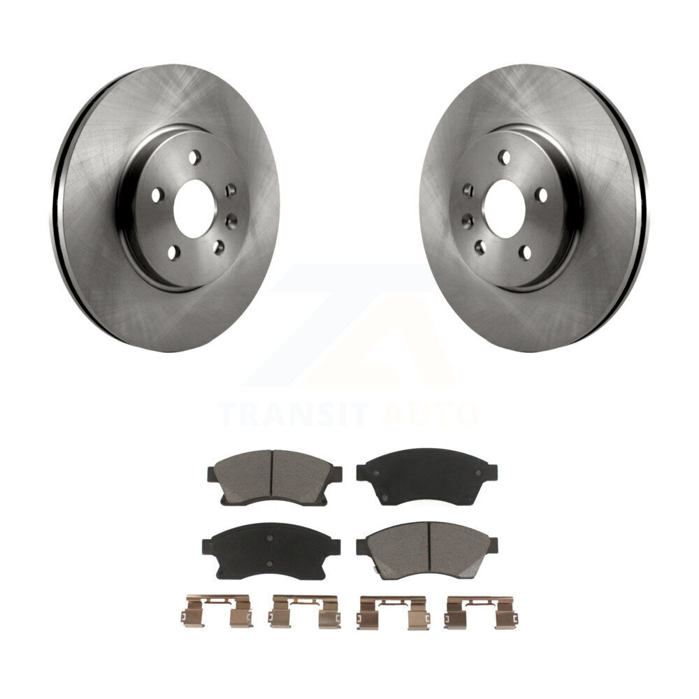 Front Disc Brake Rotors And Ceramic Pads Kit For 2013-2014 Chevrolet Sonic RS K8C-100295