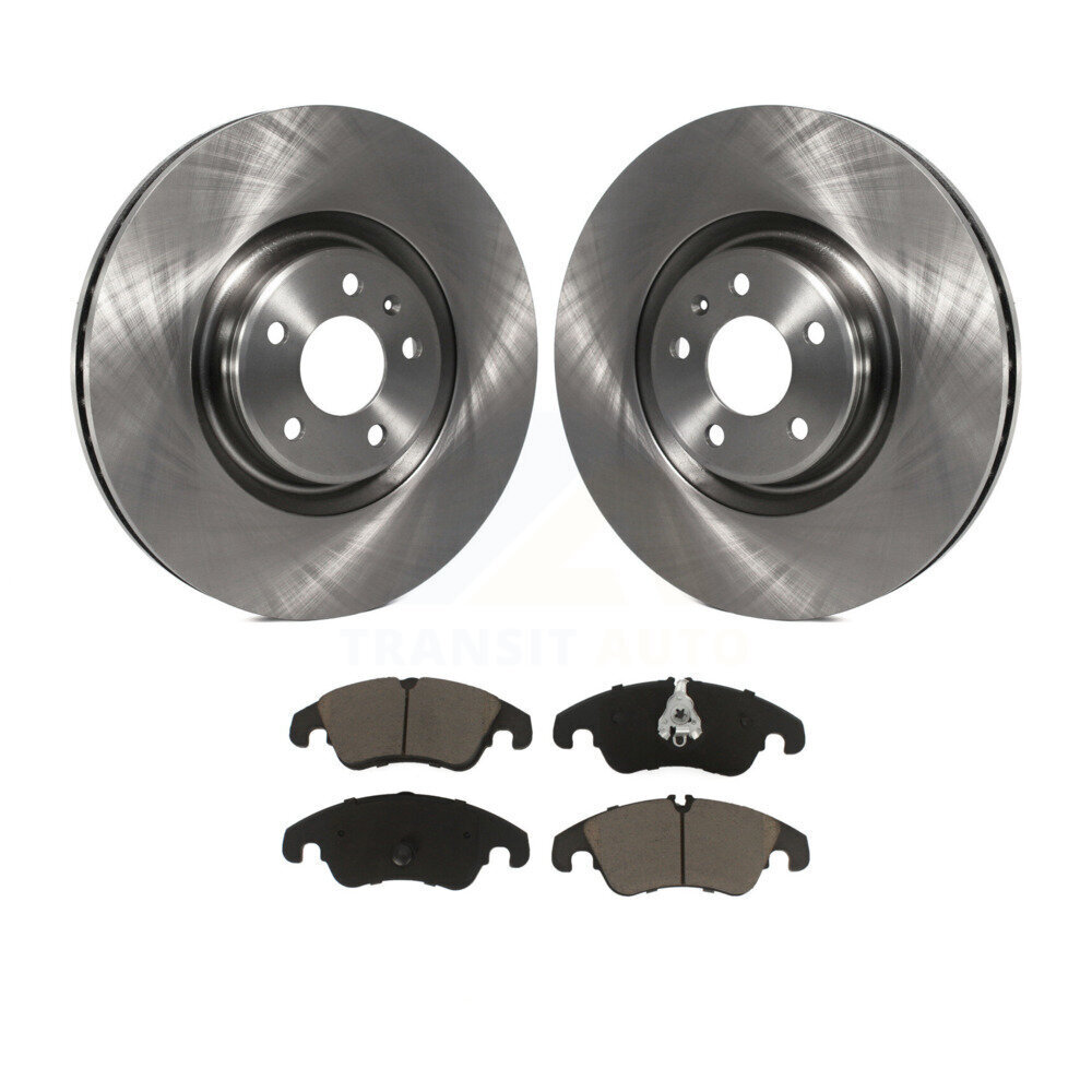 Front Disc Brake Rotor & Ceramic Pad Kit For 2014 Audi A6 With 356mm Diameter K8C-100305