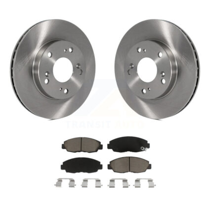 Front Disc Brake Rotors And Ceramic Pads Kit For Honda Civic K8C-100311