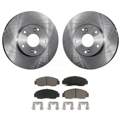 Front Disc Brake Rotors And Ceramic Pads Kit For Honda Civic Accord Acura CSX K8C-100313