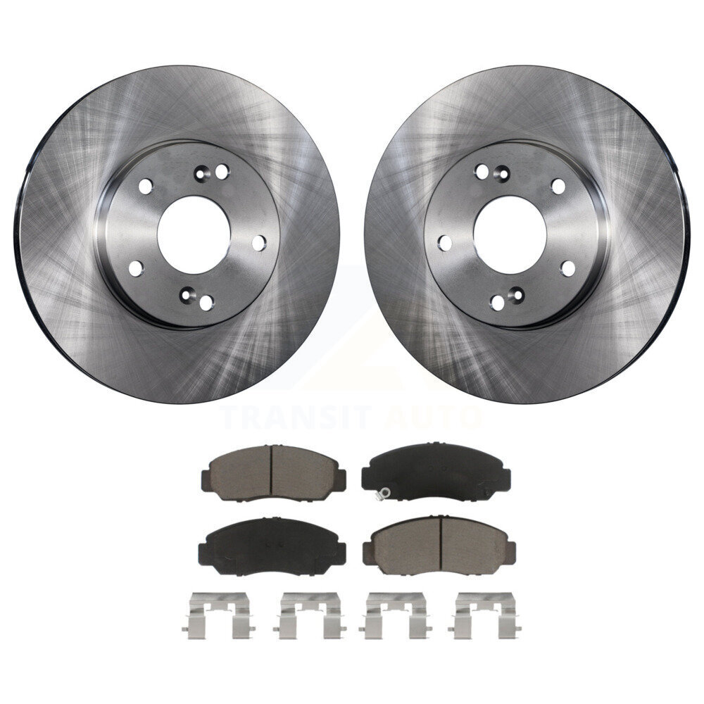 Front Disc Brake Rotors And Ceramic Pads Kit For Honda Civic Accord Acura CSX K8C-100313