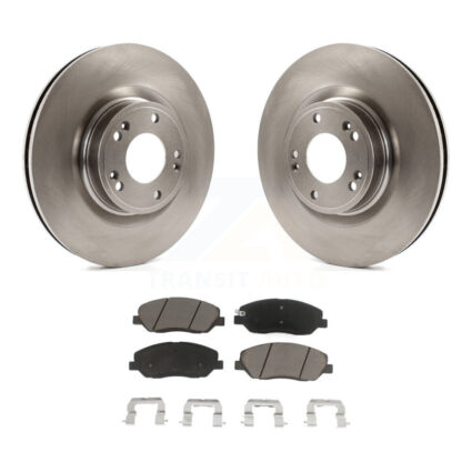 Front Disc Brake Rotors And Ceramic Pads Kit For 2009-2011 Hyundai Genesis 3.8L K8C-100318