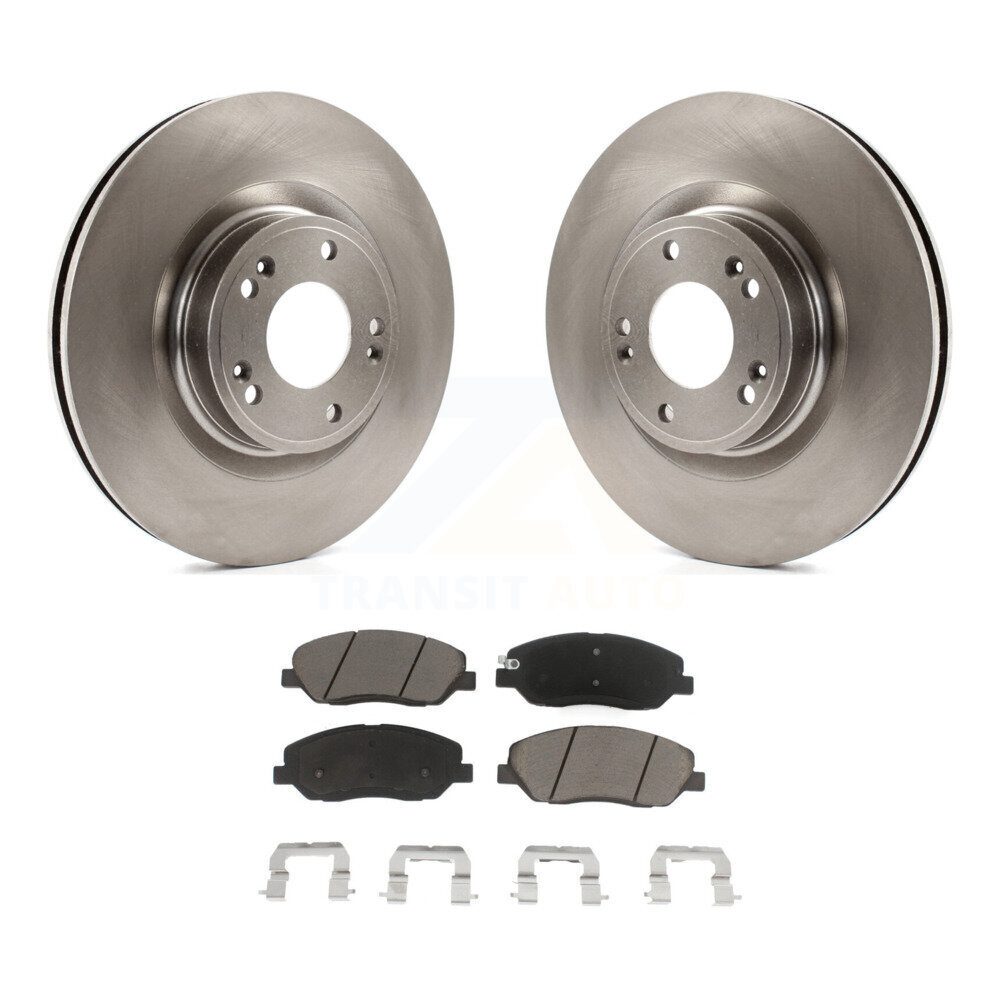 Front Disc Brake Rotors And Ceramic Pads Kit For 2009-2011 Hyundai Genesis 3.8L K8C-100318