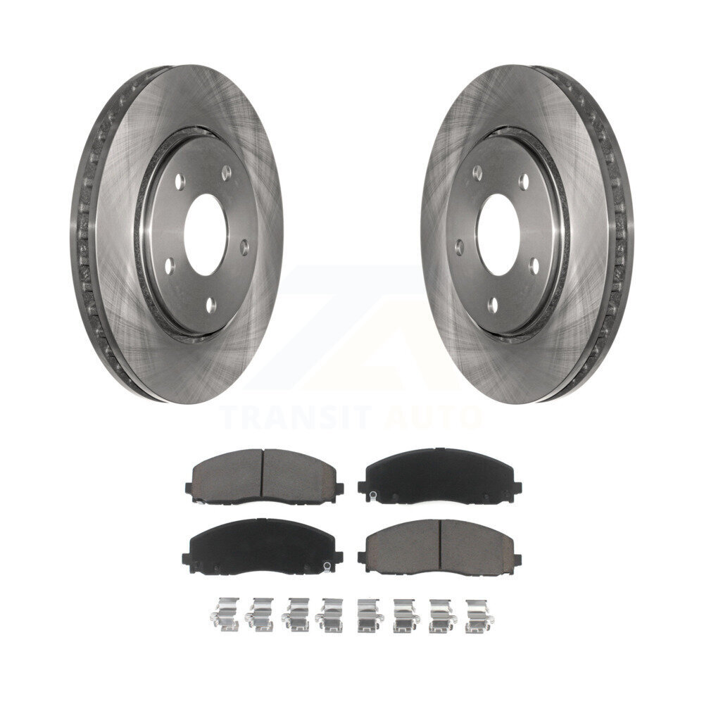 Front Disc Brake Rotors And Ceramic Pads Kit For Dodge Grand Caravan K8C-100341