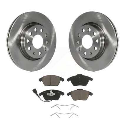 Front Disc Brake Rotors And Ceramic Pads Kit For Volkswagen GTI Audi A3 Quattro K8C-100343