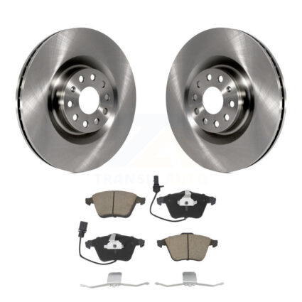 Front Disc Brake Rotors And Ceramic Pads Kit For Volkswagen Golf Passat CC R R32 K8C-100346