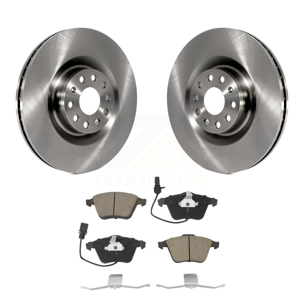Front Disc Brake Rotors And Ceramic Pads Kit For Volkswagen Golf Passat CC R R32 K8C-100346