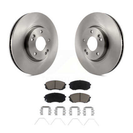 Front Disc Brake Rotors And Ceramic Pads Kit For 2017-2019 Kia Soul EV K8C-100350