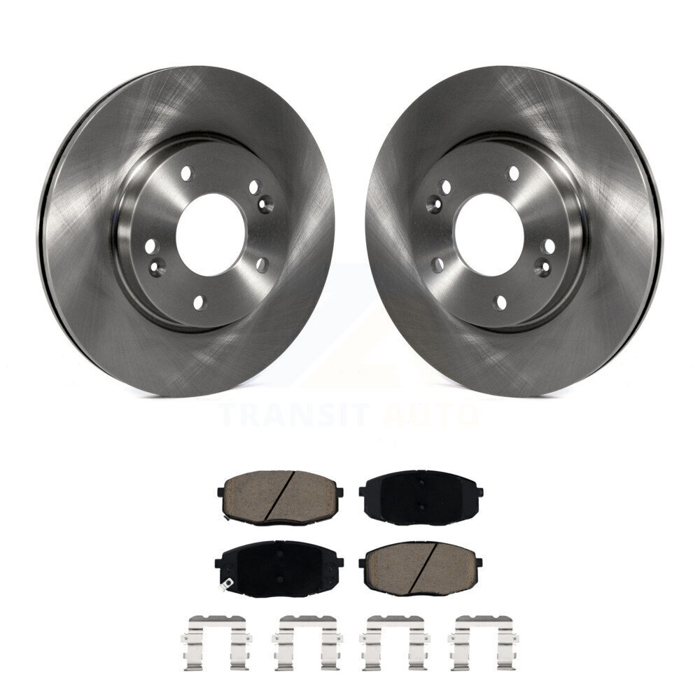 Front Disc Brake Rotors Ceramic Pad Kit For Kia Hyundai Kona Forte Soul Seltos Elantra GT K8C-100353