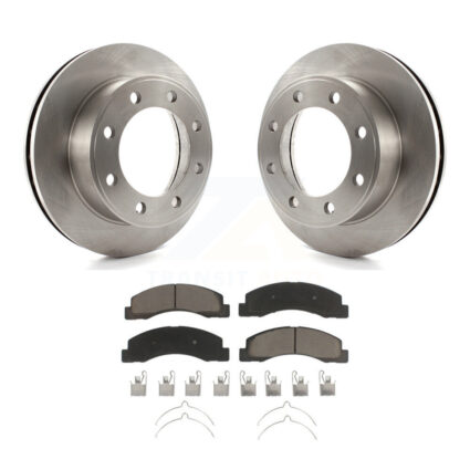 Front Disc Brake Rotors And Ceramic Pads Kit For Ford F-350 Super Duty F-250 Excursion K8C-100359
