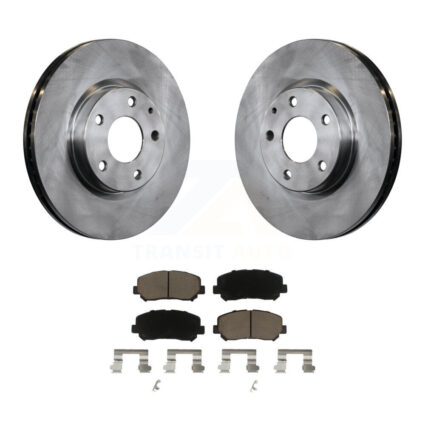 Front Disc Brake Rotors And Ceramic Pads Kit For 2013-2015 Mazda CX-5 K8C-100369
