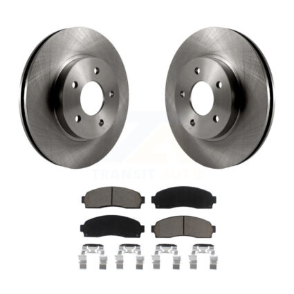 Front Disc Brake Rotor & Ceramic Pad Kit For Saturn Vue Chevrolet Equinox Pontiac Torrent K8C-100380