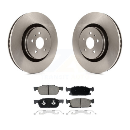 Front Disc Brake Rotors And Ceramic Pads Kit For Ford Fusion Lincoln MKZ Continental K8C-100382