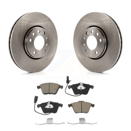 Front Disc Brake Rotor Ceramic Pad Kit For 2010 Saab 9-3X With 302mm Diameter K8C-100395