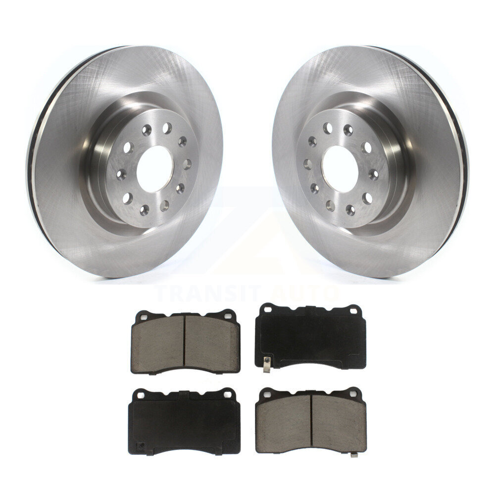 Front Disc Brake Rotors And Ceramic Pads Kit For Cadillac CTS CT6 K8C-100408