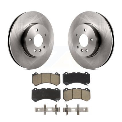 Front Disc Brake Rotors And Ceramic Pads Kit For Cadillac ATS V K8C-100412