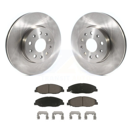 Front Disc Brake Rotors And Ceramic Pads Kit For Cadillac CTS Without Heavy Duty Brakes K8C-100417