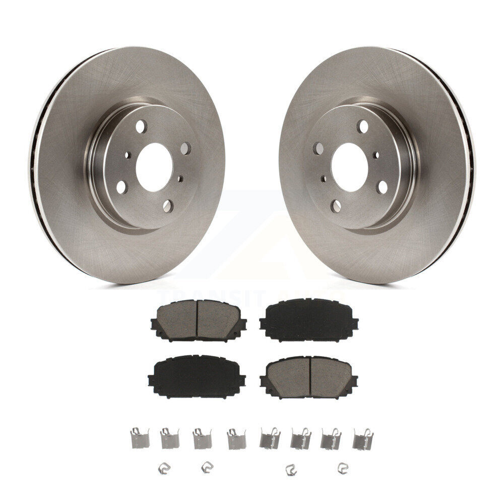 Front Disc Brake Rotors And Ceramic Pads Kit For Toyota Yaris K8C-100426