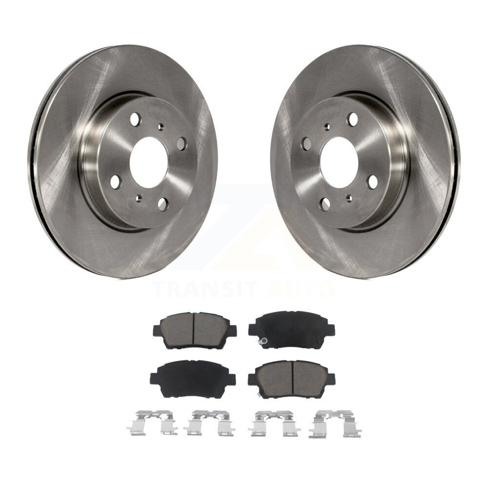 Front Disc Brake Rotors And Ceramic Pads Kit For Scion iQ K8C-100427