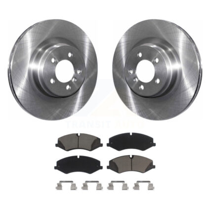 Front Disc Brake Rotor Ceramic Pad Kit For 2010-2012 Land Rover Range Naturally Aspirated K8C-100438
