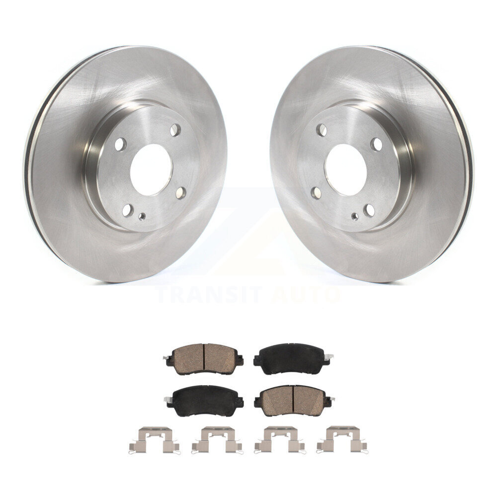 Front Disc Brake Rotors And Ceramic Pads Kit For Toyota Yaris iA Scion K8C-100443