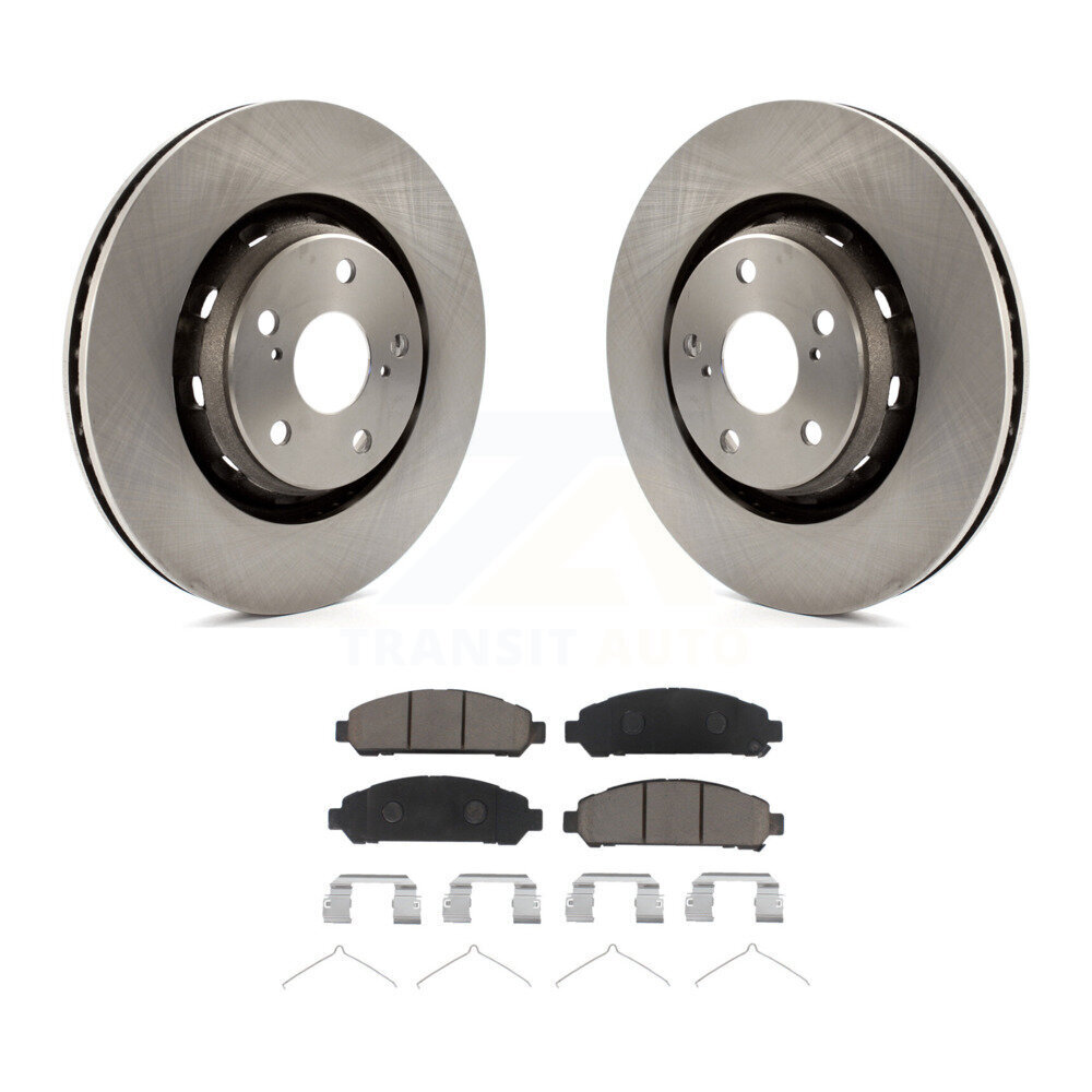 Front Disc Brake Rotors And Ceramic Pads Kit For 2009-2016 Toyota Venza K8C-100448